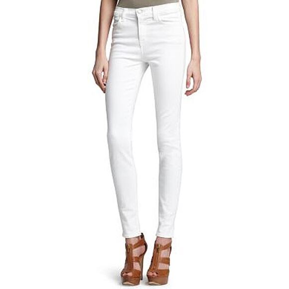 J Brand White Mid Rise Skinny Leg Jeans Size 26 - Picture 1 of 7
